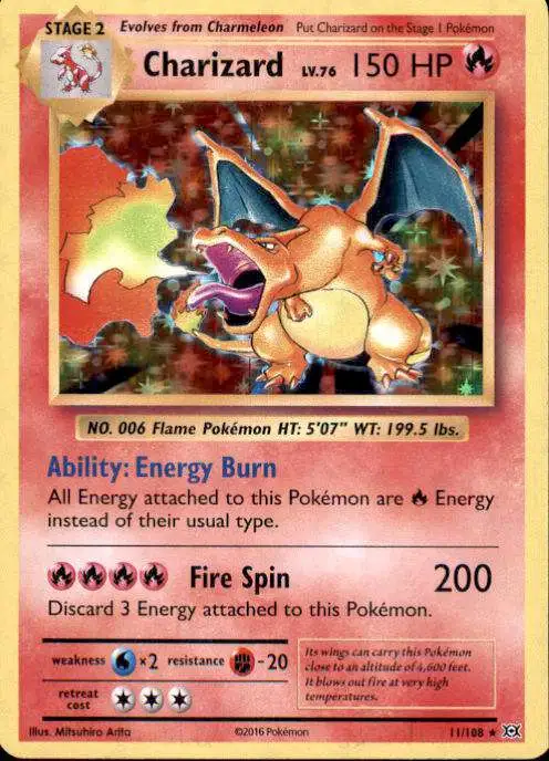 Charizard XY Evolutions 11/108 Holo Rare-Pack Fresh New Card