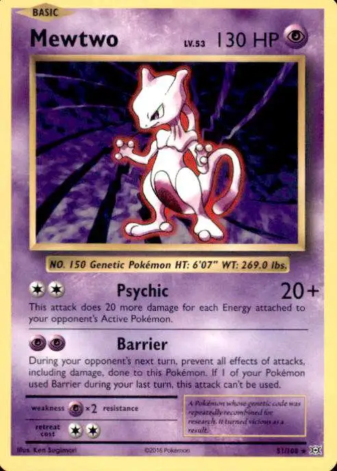 Pokemon - Mewtwo (51/108) - XY Evolutions