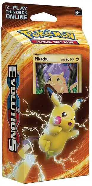 Pikachu Power Theme Deck Pokemon XY Evolutions TCG 60 Card 2016 for sale online 