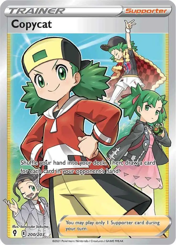 pokemon 200 cards Pokemon Trading Card Game Sword & Shield Evolving Skies Ultra Rare Copycat  #200