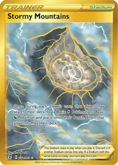 Pokemon Trading Card Game Sword & Shield Evolving Skies Secret Rare Stormy Mountains #232