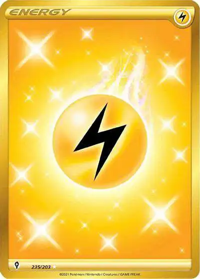 Pokemon Trading Card Game Sword & Shield Evolving Skies Secret Rare Lightning Energy #235