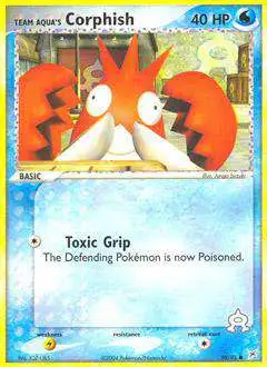 Pokemon EX Team Magma vs Team Aqua Common Team Aqua's Corphish #50