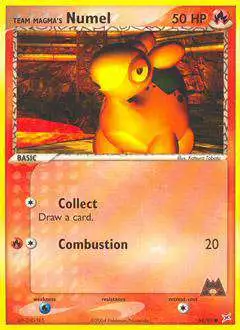 Pokemon EX Team Magma vs Team Aqua Common Team Magma's Numel #64