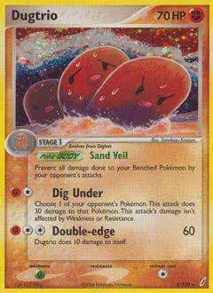 Pokemon EX Crystal Guardians Rare Dugtrio #5 [Moderately Played]