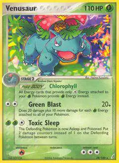 Pokemon EX Crystal Guardians Rare Venusaur #28 [Heavily Played] [Lightly Played]