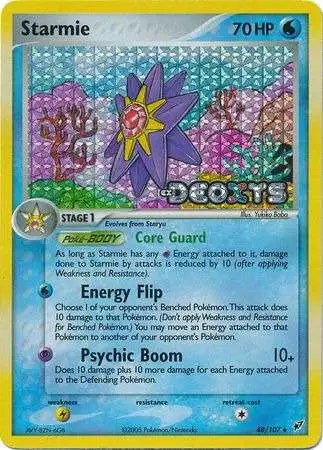 Pokemon Trading Card Game EX Deoxys Reverse Holo Starmie #48