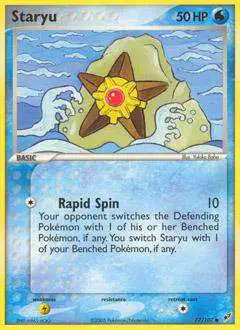 Pokemon Trading Card Game EX Deoxys Common Staryu #77 [Lightly Played]
