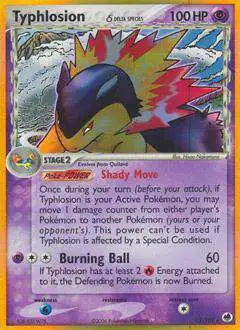 Pokemon EX Dragon Frontiers Holo Rare Typhlosion (Delta Species) #12 [Lightly Played]