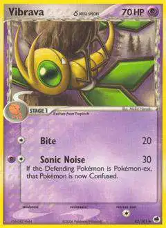 Pokemon EX Dragon Frontiers Uncommon Vibrava (Delta Species) #42 [Lightly Played]
