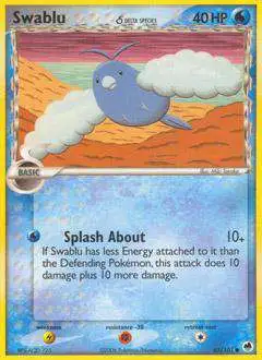 Pokemon EX Dragon Frontiers Common Swablu (Delta Species) #65 [Lightly Played]