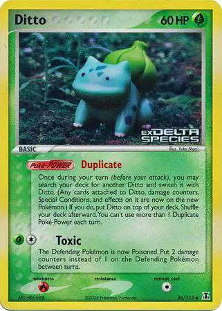 Pokemon EX Delta Species Uncommon Ditto #36 [Reverse]