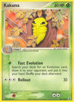 Pokemon EX Delta Species Uncommon Kakuna #46 [Moderately Played]