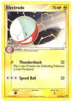 Pokemon EX Emerald Uncommon Electrode #27 [Moderately Played]