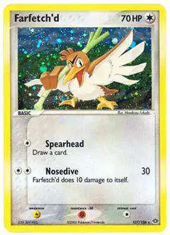 Pokemon EX Emerald Holo Rare Farfetch'd #107