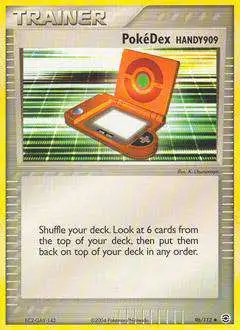 Pokemon EX Red Green Single Card Uncommon PokeDex HANDY 909 96 - ToyWiz