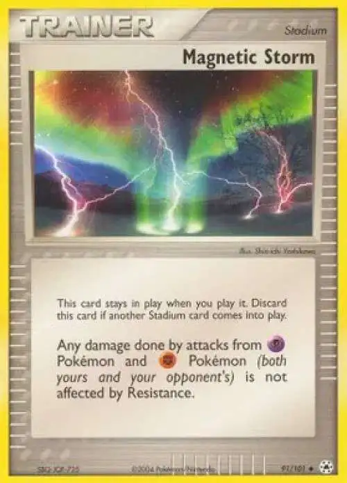Pokemon EX Hidden Legends Reverse Holo Magnetic Storm #91