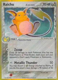 Pokemon EX Holon Phantoms Holo Rare Raichu [Delta Species] #15