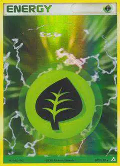 Pokemon EX Holon Phantoms Holo Rare Grass Energy #105 [Heavily Played]