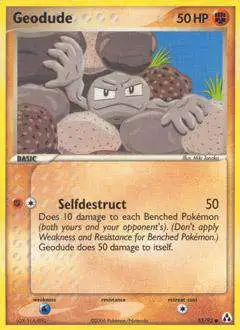 Pokemon EX Legend Maker Common Geodude #53 [Lightly Played]