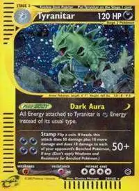 Pokemon Expedition Base Set Holo Rare Tyranitar #29 [Moderately Played]