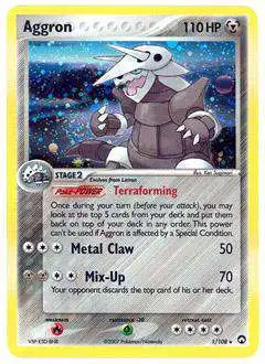 Pokemon EX Power Keepers Holo Rare Aggron #1 [Lightly Played]
