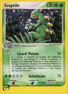 Pokemon EX Ruby & Sapphire Holo Rare Sceptile #11 [Lightly Played]