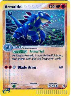 Pokemon EX Sandstorm Holo Rare Armaldo #1 [Lightly Played]