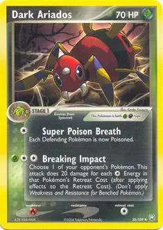 Pokemon EX Team Rocket Returns Uncommon Dark Ariados #30 [Heavily Played]