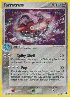 Pokemon EX Unseen Forces Holo Rare Forretress #6 [Lightly Played]