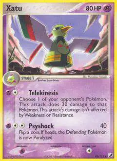Pokemon EX Unseen Forces Uncommon Xatu #49 [Moderately Played]