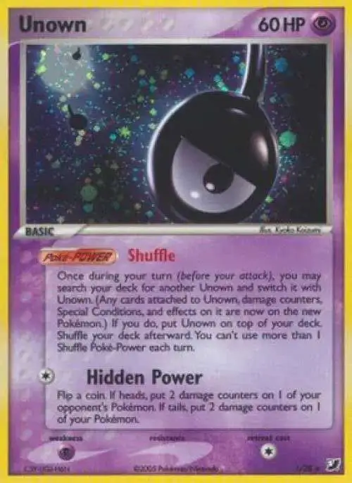 Unown - 55/123 - Uncommon Reverse Holo