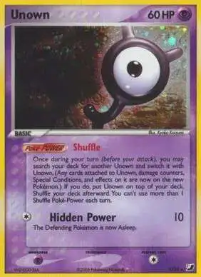 Pokemon EX Unseen Forces Rare Unown #118 [Y]