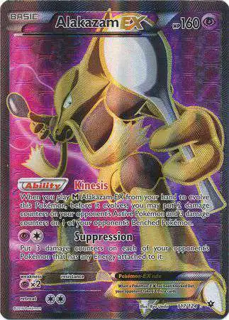 Pokemon Trading Card Game XY Fates Collide Ultra Rare Alakazam EX #117