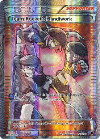 Pokemon Trading Card Game XY Fates Collide Full Art Rare Team Rocket's Handiwork #124