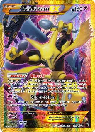Pokemon Trading Card Game XY Fates Collide Secret Rare Alakazam EX #125 [Lightly Played]