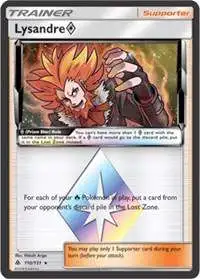 Pokemon Trading Card Game Sun & Moon Forbidden Light Rare Holo Lysandre Prism Star #110