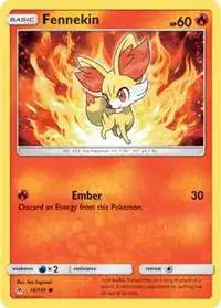 Pokemon Trading Card Game Sun & Moon Forbidden Light Common Fennekin #14