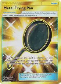 Pokemon Trading Card Game Sun & Moon Forbidden Light Secret Rare Metal Frying Pan #144