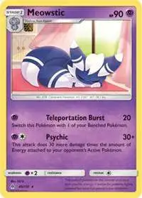 Pokemon Trading Card Game Sun & Moon Forbidden Light Rare Meowstic #45