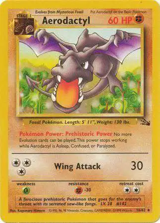 Pokemon Fossil Rare Aerodactyl #16