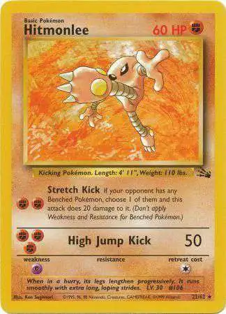 Pokemon Fossil Rare Hitmonlee #22