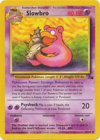 Pokemon Fossil Uncommon Slowbro #43