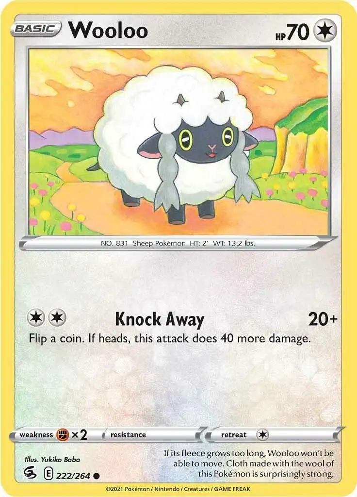 Pokemon Sword and Shield Booster Pack Wooloo 