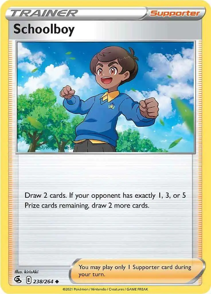 Pokemon Trading Card Game Sword & Shield Fusion Strike Uncommon Schoolboy #238