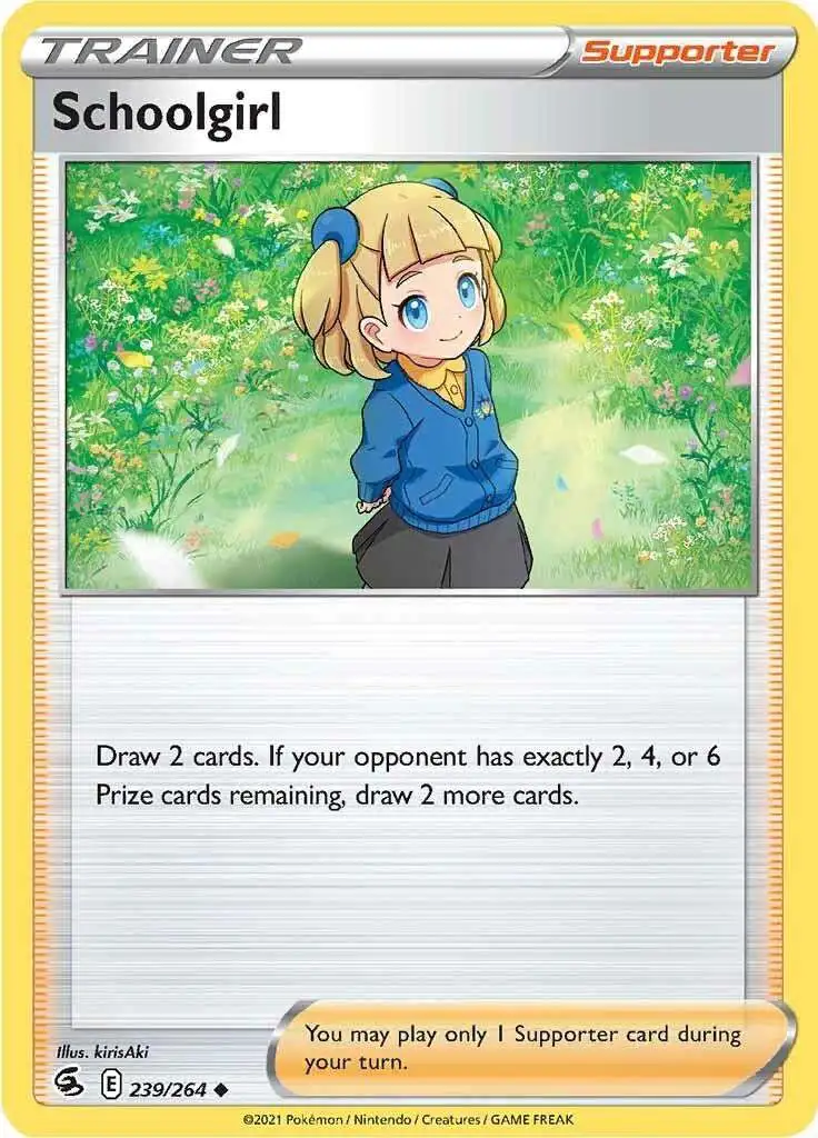 Pokemon Trading Card Game Sword & Shield Fusion Strike Uncommon Schoolgirl #239