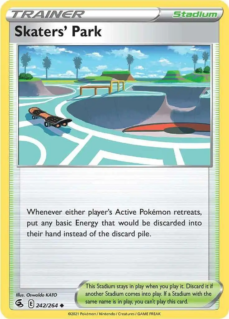 Pokemon Trading Card Game Sword & Shield Fusion Strike Uncommon Skaters' Park #242