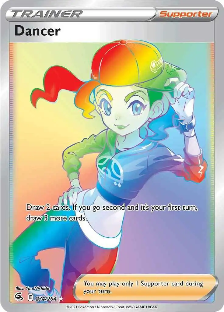 Pokemon Trading Card Game Sword & Shield Fusion Strike Secret Rare Dancer #274
