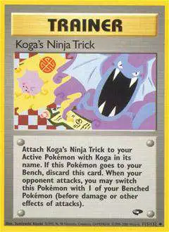 Pokemon Gym Challenge Uncommon Koga's Ninja Trick #115