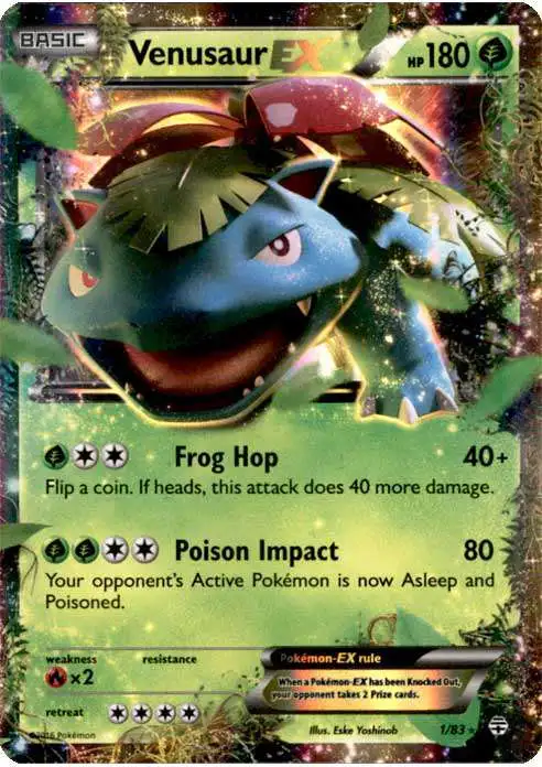 Pokemon X & Y Generations Ultra Rare Venusaur EX #1 [Lightly Played]